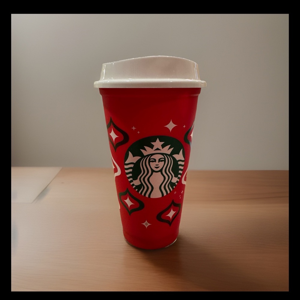 Starbucks Red Holiday Limited 2021 Cup 16oz with Lid Reusable: New